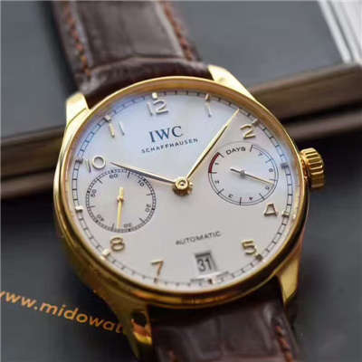 【ZF一比一超A高仿手表】 IWC 葡萄牙七天系列黄金版葡七IW500101 wrist watch 