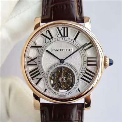 【BL Factory 一比一高仿手表】 Cartier  ROTONDE DE  Cartier 系列W1556215 Tourbillon  wrist watch 