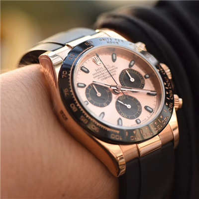 【独家视频测评JF Factory 1:1 top 复刻手表】 Rolex  Cosmograph Daytona  Ditongna 系列116515LN粉盘 wrist watch 