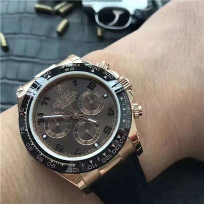 【视频解析】JF Factory 1:1复刻高仿手表之 Rolex  Cosmograph Daytona  Ditongna 系列116515LN-L(FC) 咖啡色机械 wrist watch 