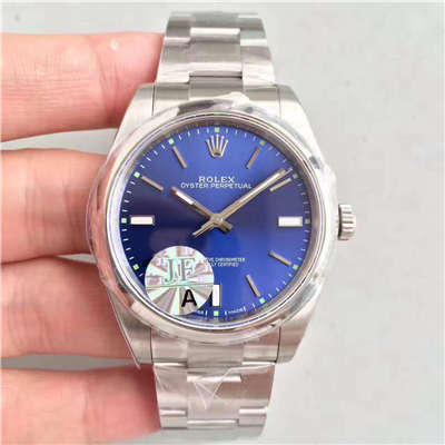 【JF Factory 1:1 top 复刻高仿手表】 Rolex  oyster perpetual 动系列114300蓝盘 wrist watch 