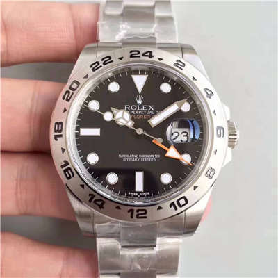 【N Factory V7版1:1超A高精仿手表】ROLEX Rolex EXP2探险家型系列探险者二代216570-77210 黑盘 wrist watch 