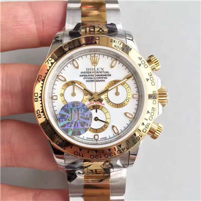 【JF Factory 1:1高仿手表】 Rolex  Cosmograph Daytona  Ditongna 系列116508白盘 wrist watch 