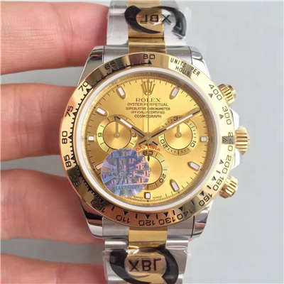 【JF Factory 1:1复刻高仿手表】 Rolex  Cosmograph Daytona  Ditongna 系列116508金盘 wrist watch 