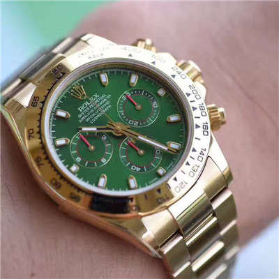 【台湾 Factory 超A高精仿手表】 Rolex  Cosmograph Daytona  Ditongna 系列116508绿盘男士机械 wrist watch 