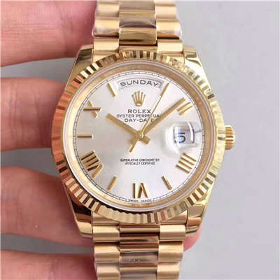 【N Factory 一比一超A高仿手表】 Rolex  Day-Date 型系列218238-83218 白盘 wrist watch 