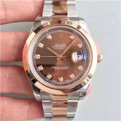 【NOOB Factory 一比一超A高仿手表】 Rolex   Datejust 系列126301巧克力色盘纪念型 watchband   wrist watch 