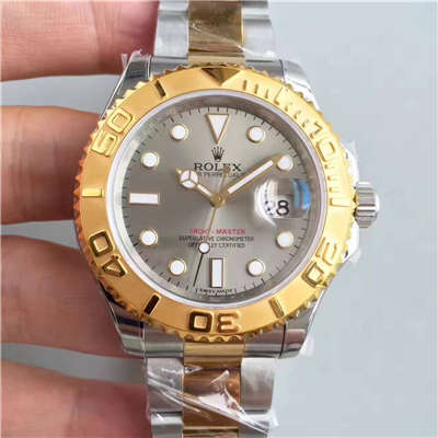 【JF Factory 一比一复刻高仿手表】 Rolex  Yacht-Master 系列16623-78763 银灰色表盘 wrist watch 