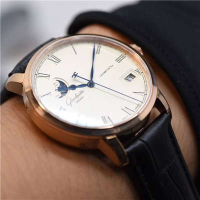 【GF一比一超A高仿手表】glashuette original原创精髓议员大日历月相 wrist watch 系列 100-04-32-15-04 wrist watch 