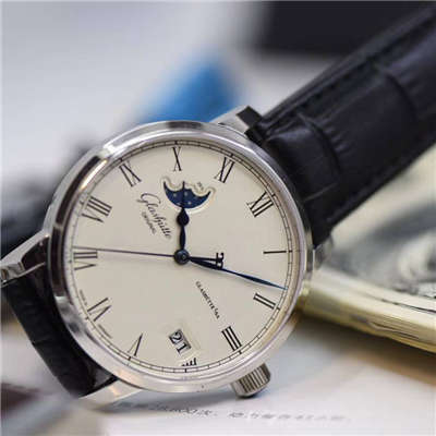 【GF1:1超A高仿手表】glashuette original原创精髓议员大日历月相系列100-04-05-12-30 wrist watch 