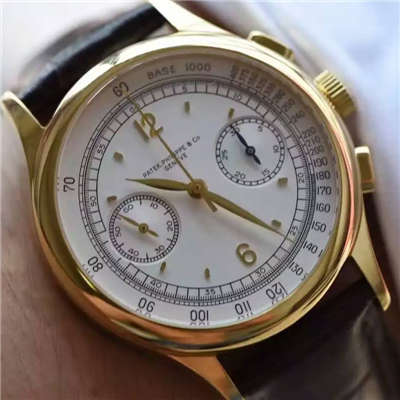 【独家视频测评台湾一比一超A高仿手表】 PATEK PHILIPPE 复杂功能计时系列5170J-001 wrist watch 