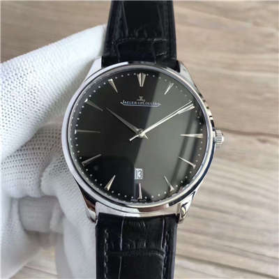 【台湾 Factory 一比一复刻手表】 Jaeger-LeCoultre 大型超薄日历大师系列男表黑面