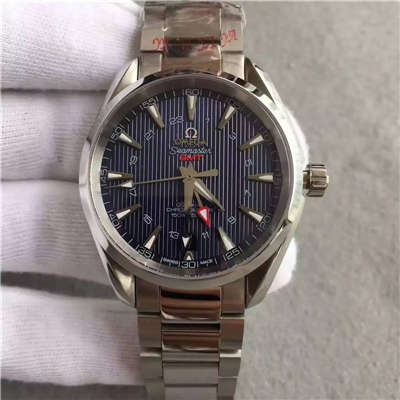 【KW Factory 完美版】OMEGA Seamaster 系列231.10.43.22.03.001 GMT双时区机械 wrist watch 