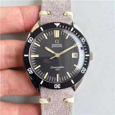  【台湾 Factory 一比一精仿手表】OMEGAOMEGA Seamaster 复古系列120黑盘 wrist watch 