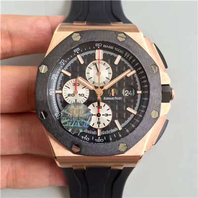 【 Video analysis JF Factory 一比一高精仿手表】Audemars Piguet 皇家橡树大熊猫金壳26401RO.OO.A002CA.01男表