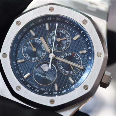 【JF Factory 一比一超A高仿手表】Audemars Piguet 皇家橡树万年历系列26574ST.OO.1220ST.02 wrist watch 