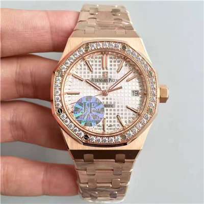 【JF Factory 1:1 top 复刻手表】Audemars Piguet 皇家橡树系列高仿15451OR.ZZ.1256OR.01男女中性 wrist watch 