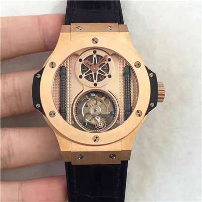 【BM Factory 超A精仿手表】HUBLOT 《恒宝》 big bang 系列305.PX.0009.GR《手动 Tourbillon 》男士手表