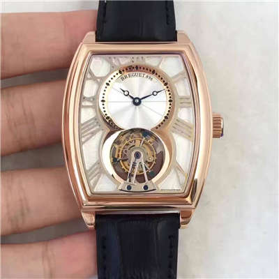 【BM Factory 1:1 top 精高仿手表】 Breguet 传承系列5497BR/12/9V6 wrist watch 真 Tourbillon 机械手表《玫瑰金款》