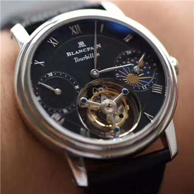 【BM Factory 一比一精仿手表】Blancpain 经典系列真 Tourbillon 机械 wrist watch 