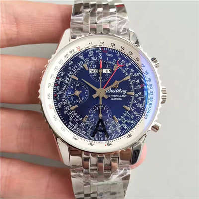 【JF1:1超A高精仿手表】 Breitling 蒙柏朗计时系列A2133012-B571蓝盘 wrist watch 