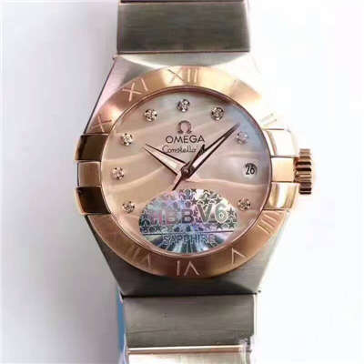 【HBBV6 Factory 一比一超A复刻手表】OMEGA Constellation PLUMA轻羽系列123.20.27.60.57.002女士机械 wrist watch 