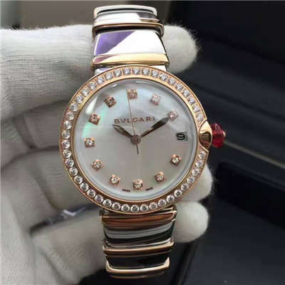 【BV Factory 一比一超A精高仿手表】 BVLGARI LVCEA系列102198 LU33WSPGSPGD/11女士 wrist watch 