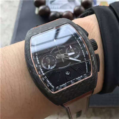 【LE1:1 top 复刻高仿手表】Franck MullerVANGUARD系列V45 SC DT BLACK PXL黑色 wrist watch 