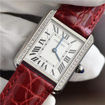 K11 Factory 出品！ top 完美复刻的 Cartier  TANK 坦克系列镶钻小号24×31版本