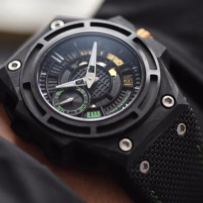 【XF Factory 一比一超A高仿手表】瑞士钟表制造商 Linde Werdelin （林德维纳）SPIDOLITE TECH GREEN watch