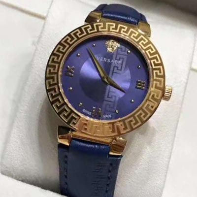 【原单正品】范思哲Versace Leda Black 女款系列 石英 wrist watch 