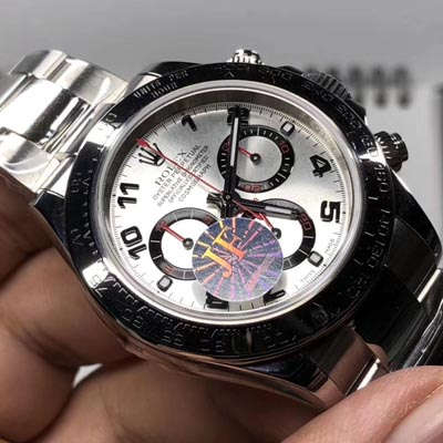 【JF一比一超A高仿手表】 Rolex  Cosmograph Daytona  Ditongna 系列116509-78599 银色数字刻度 wrist watch 