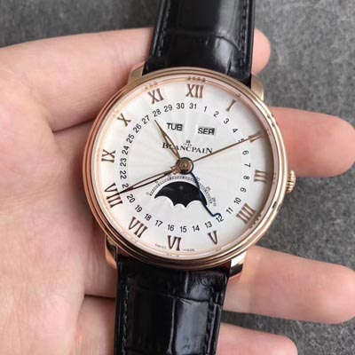 【OM一比一超A高仿手表】Blancpain 经典系列6664-3642-55B月相 wrist watch 