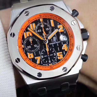 【JF Factory 超A精仿手表】Audemars Piguet  Royal Oak Offshore 系列《橙色火焰“火山”》26170ST.OO.D101CR.01 wrist watch 