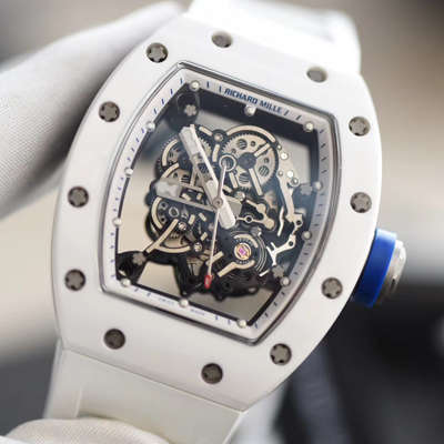 【KV一比一超A高仿手表】RICHARD MILLE RICHARD MILLE男士系列RM 055白 Composite 白色橡胶带新款 wrist watch 