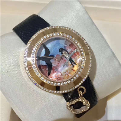 独家实拍 梵克雅宝 喜鹊女士 wrist watch 俏皮可爱 寓意深厚 吊坠可以自由转动