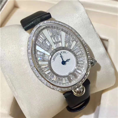 【独家实拍那不勒斯皇后奢华版T钻机械女表】 Breguet 