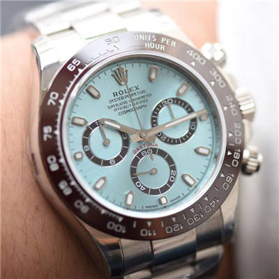 【N Factory 一比一超A高仿手表】 Rolex  Cosmograph Daytona  Ditongna 系列116506-78596冰蓝盘棕色计时外圈 wrist watch 