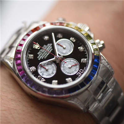 【台湾 Factory 一比一超A高仿手表】 Rolex  Cosmograph Daytona 彩虹 Ditongna 系列116599 RBOW机械 wrist watch 