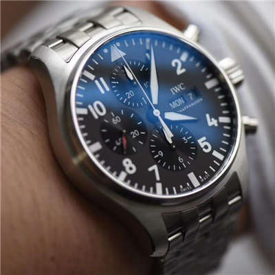 【ZF Factory 一比一精仿手表】 IWC 飞行员CHRONOGRAPH计时 wrist watch  系列IW377710 wrist watch 