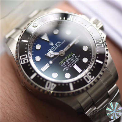 【AR一比一超A高仿手表】 Rolex 海使型系列116660-98210 蓝盘 wrist watch (904钢渐变蓝鬼王)