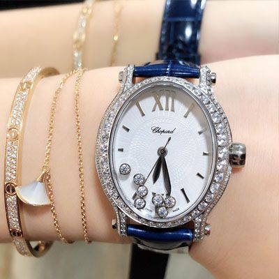 【NR Factory  Chopard 复刻高仿女士手表】 Chopard HAPPY DIAMONDS系列275362-1002 wrist watch 