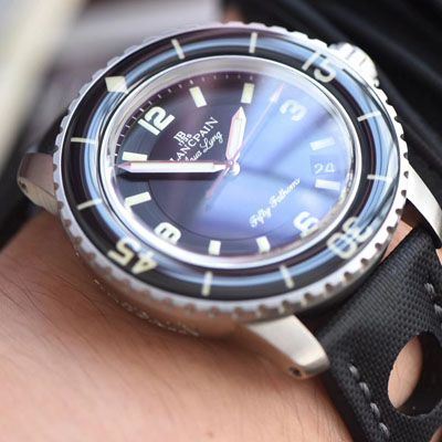 【 Video analysis ZF Factory 复刻高仿BlancpainBlancpain  Fifty Fathoms 手表】Blancpain  Fifty Fathoms 系列5015C-1130-52B wrist watch 