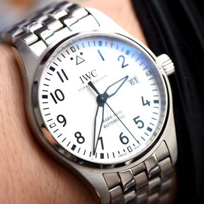 【 Video analysis V7 Factory  MARK XVII 钢带版】复刻表在哪买高仿复刻IWC IWC 表飞行员系列IW327002 wrist watch 