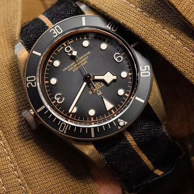 【 Video analysis XF Factory  Tudor 复刻高仿表】 Tudor 碧湾系列M79250BA-0001 wrist watch 贝克汉姆同款最新青铜型小铜盾