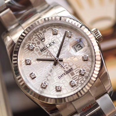 【 Video analysis 什么叫复刻表， Best 的复刻表】DJ Factory  Rolex   Datejust 36高仿116234-G-63600银石 wrist watch 