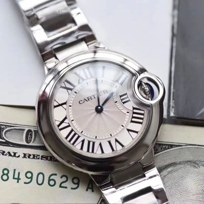 【 top 复刻表 Best 的商家V6 Factory 最新升级版】 Cartier  蓝气球高仿W6920084女士33毫米 wrist watch 