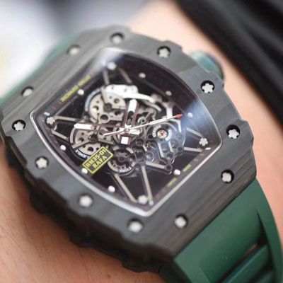 Richard Mille  RICHARD MILLE 男士系列RM 35-01，RM 35-02新配色绿带款（KV出品）