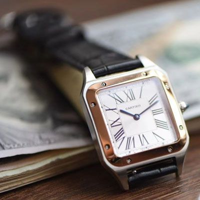 【XF Factory  Cartier  复刻高仿表】 Cartier   Santos 系列W2SA0012（小号） wrist watch 间玫 Santos 杜蒙