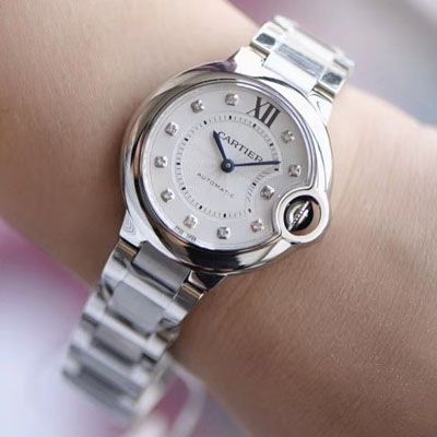 【V6 Factory 最新升级版 top 复刻高仿女表】 Cartier  蓝气球系列WE902074 wrist watch 33毫米